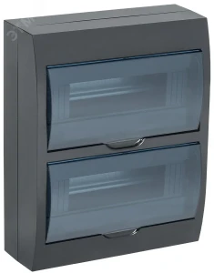 Корпус модульный пл. нав. ЩРН-П-24 черный IP41 Корпус модульный пл. нав. ЩРН-П-24 черный IP41