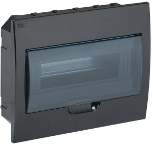 Корпус модульный пл. встр. ЩРВ-П-12 черный IP41