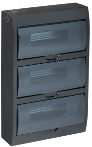 Корпус модульный пл. нав. ЩРН-П-36 черный IP41 Корпус модульный пл. нав. ЩРН-П-36 черный IP41