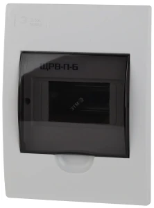 Бокс ЩРВ-П-6 модулей встр.пластик IP41 SIMPLE