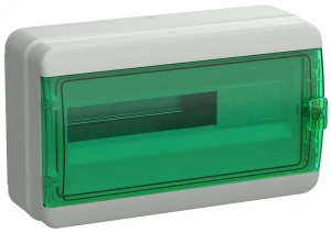 TEKFOR Корпус пластиковый КМПн-18 IP65 зеленая прозрачная дверь IEK TEKFOR Корпус пластиковый КМПн-18 IP65 зеленая прозрачная дверь IEK