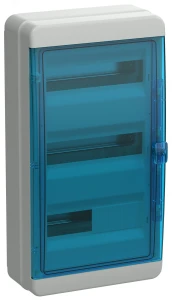 TEKFOR Корпус пластиковый КМПн-36 IP65 синяя прозрачная дверь IEK TEKFOR Корпус пластиковый КМПн-36 IP65 синяя прозрачная дверь IEK