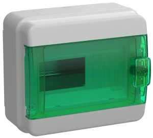 TEKFOR Корпус пластиковый КМПн-8 IP65 зеленая прозрачная дверь IEK TEKFOR Корпус пластиковый КМПн-8 IP65 зеленая прозрачная дверь IEK