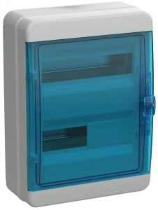 TEKFOR Корпус пластиковый КМПн-24 IP65 синяя прозрачная дверь IEK TEKFOR Корпус пластиковый КМПн-24 IP65 синяя прозрачная дверь IEK