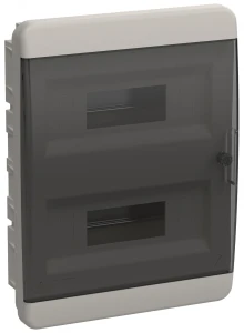 TEKFOR Корпус пластиковый встраиваемый ЩРВ-П-24 IP41 черная прозрачная дверь IEK TEKFOR Корпус пластиковый встраиваемый ЩРВ-П-24 IP41 черная прозрачная дверь IEK