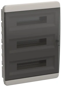 TEKFOR Корпус пластиковый встраиваемый ЩРВ-П-54 IP41 черная прозрачная дверь IEK TEKFOR Корпус пластиковый встраиваемый ЩРВ-П-54 IP41 черная прозрачная дверь IEK