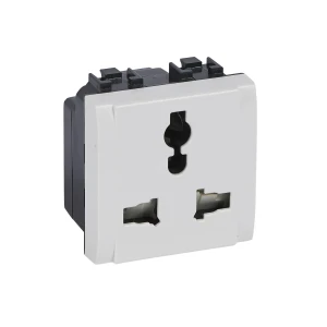 LL Розетка мультистандарт 5/6/10/13А 127В/250В 2 модуля белый LL Розетка мультистандарт 5/6/10/13А 127В/250В 2 модуля белый