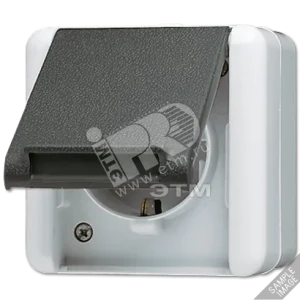 Розетка штепсельная SCHUKO 16А 250V с защитой от детей накладная IP44
