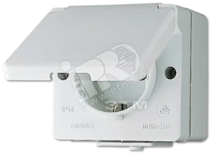 Розетка штепсельная SCHUKO накладная IP44