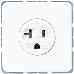 Розетка штепсельная SCHUKO 16А 250V с углом наклона 20 гр. белая