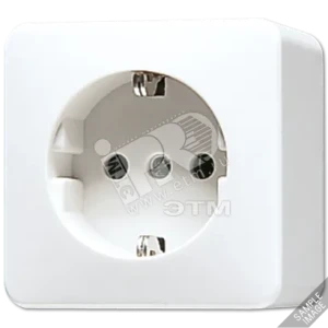 Розетка штепсельная SCHUKO накладная 16A 250V слоновая кость Розетка штепсельная SCHUKO накладная 16A 250V слоновая кость