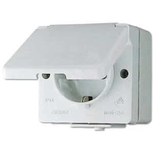 Розетка штепсельная SCHUKO накладная IP44 Розетка штепсельная SCHUKO накладная IP44