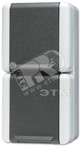 Розетка двойная вертикальная SCHUKO 16A 250V накладная IP44