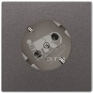 Розетка штепсельная SCHUKO 16A 250V с углом наклона 45 гр. антрацит
