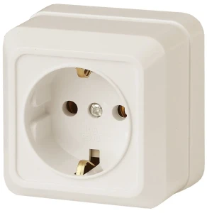 Розетка 2P+E Schuko, 16А-250В, ОУ, Quadro, сл.кость, 2-202-02 Розетка 2P+E Schuko, 16А-250В, ОУ, Quadro, сл.кость, 2-202-02