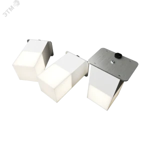Светодиодный светильник RVE-LBX-LUMO40-PLAZA5010-3-GR (Квадрат Грильято 3шт 40х40х80мм 8Вт встраиваемый 4000K Белый)