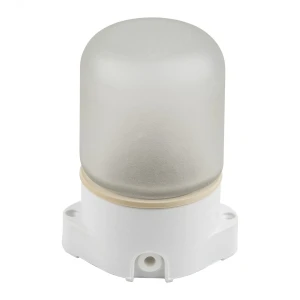 Светильник UWL-K01R 60W/E27 IP65 WHITE влагозащищенный под лампу Е27, для бань и саун, до +125°С. Цвет корпуса белый. ТМ Uniel Светильник UWL-K01R 60W/E27 IP65 WHITE влагозащищенный под лампу Е27, для бань и саун, до +125°С. Цвет корпуса белый. ТМ Uniel