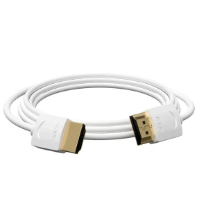 Кабель HDMI 2.0, Ultra HD 19М на 19М, 1 м., SLIM белый