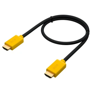 Кабель HDMI 2.0, Ultra HD 19М на 19М, 0.5 м., желтый