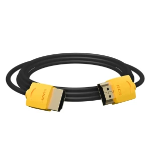 Кабель HDMI 2.0, Ultra HD 19М на 19М, 0.5 м., SLIM желтый