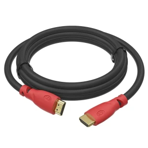 Кабель HDMI 2.0, Ultra HD 19М на 19М, 0.3 м., черный-красный