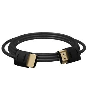 Кабель HDMI 2.0, Ultra HD 19М на 19М, 0.3 м., SLIM черный