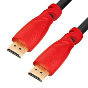 Кабель HDMI 1.4 19М на 19М, 5 м., красный, позолоченные контакты