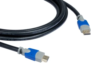 Кабель HDMI 4К М на HDMI М, 4.6 м., черный-синий