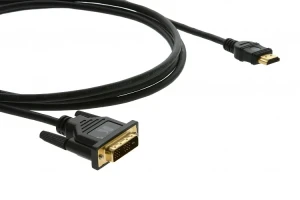 Кабель HDMI M на DVI M, 1.8 м., черный