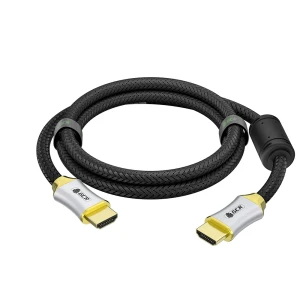 Кабель HDMI 2.0, Ultra HD 19М на 19М, 1 м., черный нейлон