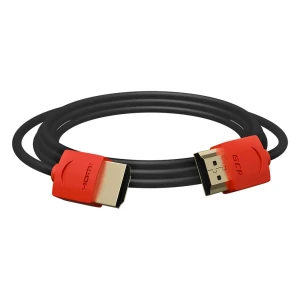 Кабель HDMI 2.0, Ultra HD 19М на 19М, 2 м., SLIM красный