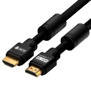 Кабель HDMI 2.1 19М на 19М, 2 м., AL черный, ферритовые кольца