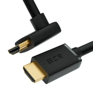 Кабель HDMI 2.0, Ultra HD 19M на 19M, 2 м., угловой, черный